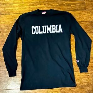 Black Champion Long sleeve Columbia University T-shirt
